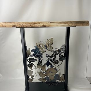 Butterfly Side Table With Interchangeable Image