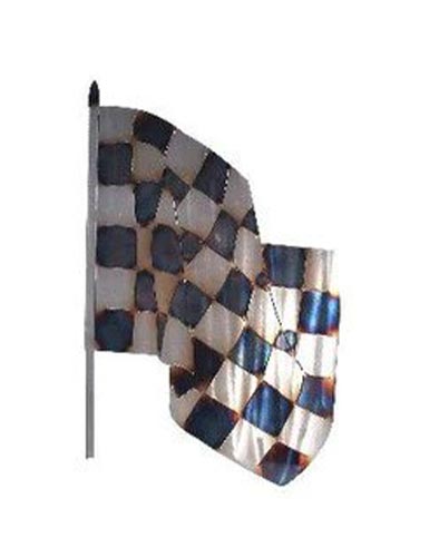 Checkered Flag Metal Wall Art