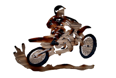 Dirt Bike Metal Wall Art - MetalCraft Design