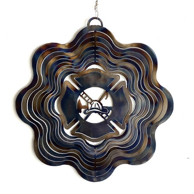 Firefighter Wind Spinner - MetalCraft Design