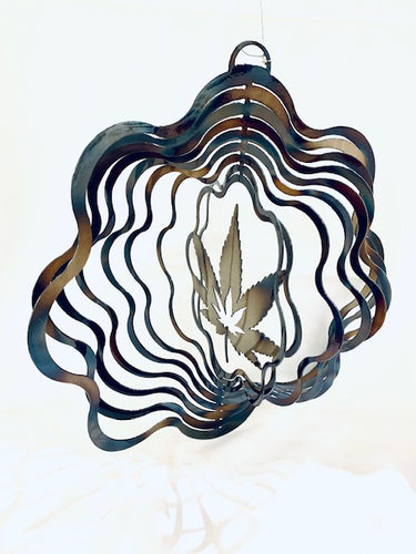Cannabis Wind Spinner - MetalCraft Design