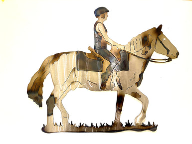 Custom Horse and Rider Wall Art - MetalCraft Design
