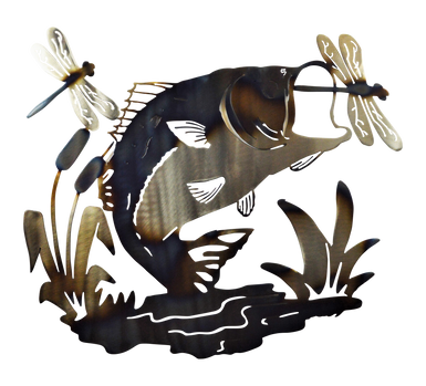 Bass with Dragonflies
