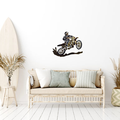 Dirt Bike Metal Wall Art