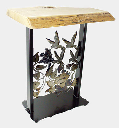 Hummingbird Side Table With Interchangeable Image