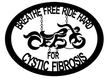 Custom Breath Free Ride Hard Sign - MetalCraft Design