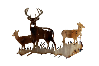 Buck and Doe Wall Art - MetalCraft Design