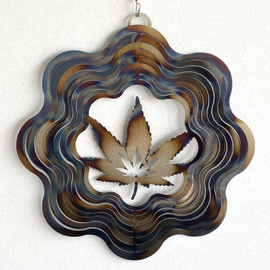 Cannabis Wind Spinner - MetalCraft Design