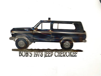 Custom Jeep  Cherokee Wall Art - MetalCraft Design