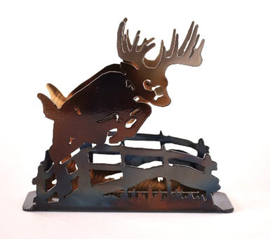 Deer Jumping Fence Large Napkin Holder - MetalCraft Design