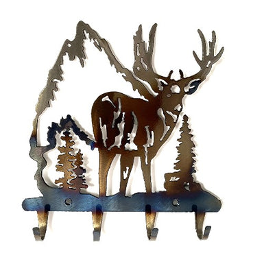 Deer Rocks Key Rack - MetalCraft Design