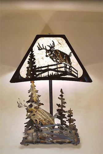 Deer Table Lamp Medium - MetalCraft Design
