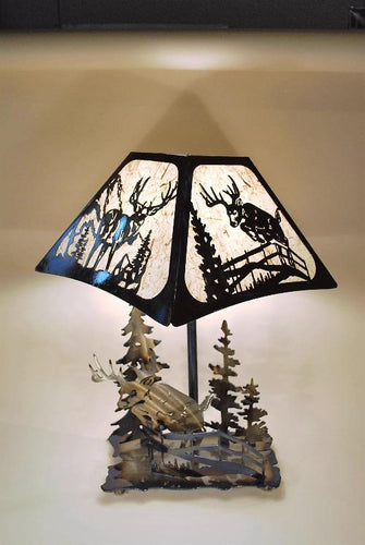 Deer Table Lamp Large - MetalCraft Design