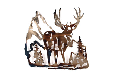 Deer Rocks Metal Wall Art - MetalCraft Design