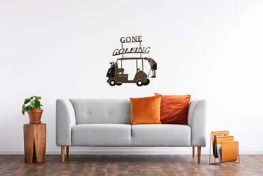 Gone Golfing  Metal Wall Art - MetalCraft Design