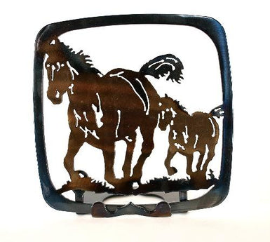 Horse and Colt Trivet - MetalCraft Design
