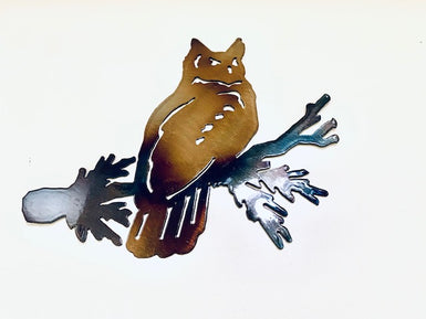 Great horned owl mini art - MetalCraft Design