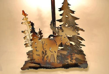 Moose Table Lamp Medium - MetalCraft Design