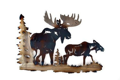 Moose and Cow Wall Art - MetalCraft Design