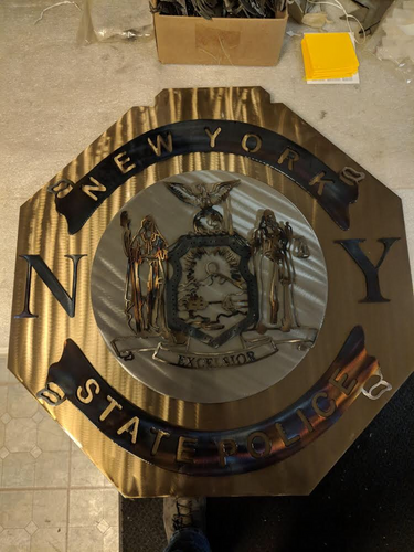 Custom New York State Police Badge - MetalCraft Design