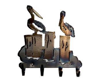 Pelicans Key Rack - MetalCraft Design