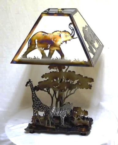 Safari Endagered Species Table Lamp - MetalCraft Design