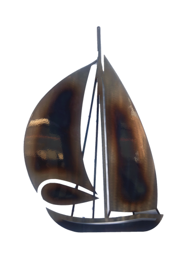 Sailboat Metal Large Wall Art 2 - MetalCraft Design