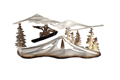 Snowboarder  Metal Wall Art - MetalCraft Design