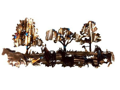 Horse Stampede 3-D Wall Art - MetalCraft Design