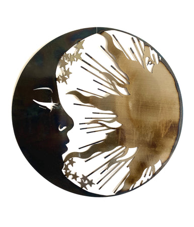 Sun and Moon  Metal Wall Art