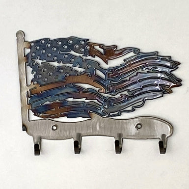 Tattered Flag Key Rack - MetalCraft Design