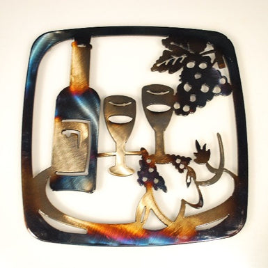 Wine Theme Trivet - MetalCraft Design