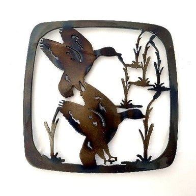 Ducks in Wetland Trivet - MetalCraft Design