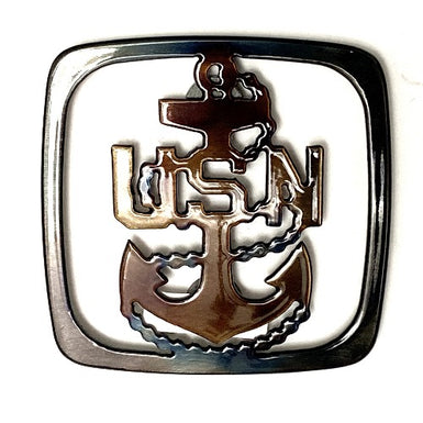 US Navy Anchor Coaster - MetalCraft Design