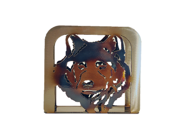 Wolf Head Large Napkin Holder - MetalCraft Design