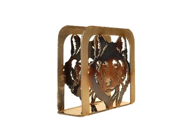 Wolf Head Large Napkin Holder - MetalCraft Design