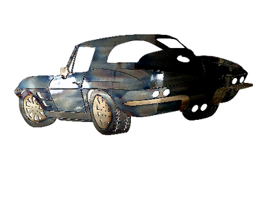 Corvette 1963 Metal Wall Art - MetalCraft Design