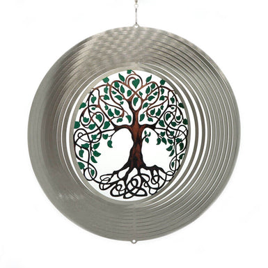 Tree of Life Stainless Wind Spinner